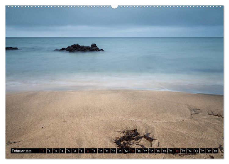 Produktbild: Blick aufs ruhige Meer (hochwertiger Premium Wandkalender 2026 DIN A2 quer), Kunstdruck in Hochglanz