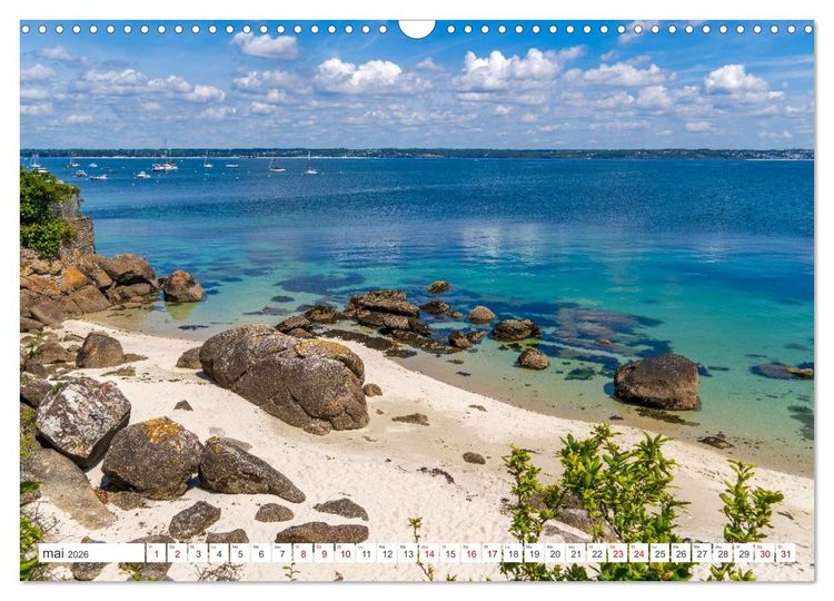 Produktbild: &Agrave; la d&eacute;couverte de la Bretagne - En Finist&egrave;re Sud (Calendrier mural 2026 DIN A3 vertical), CALVENDO calendrier mensuel