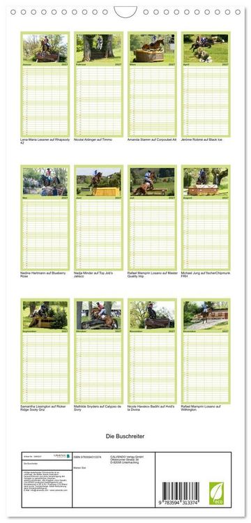 Produktbild: Familienplaner 2027 - Die Buschreiter mit 5 Spalten (Wandkalender, 21 x 45 cm) CALVENDO