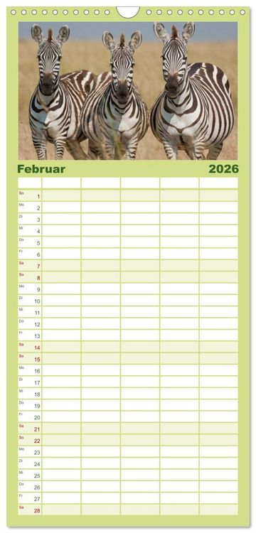 Produktbild: Familienplaner 2026 - Emotionale Momente: Afrika Wildlife. Part 3. mit 5 Spalten (Wandkalender, 21 x 45 cm) CALVENDO
