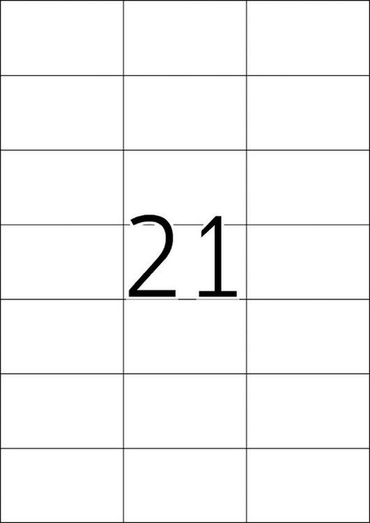Produktbild: HERMA Etiketten permanent wei&szlig; 70x42,3mm 25 Blatt 525 St&uuml;ck