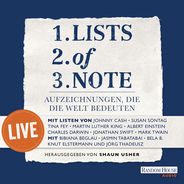 Produktbild: Lists of note &ndash; live