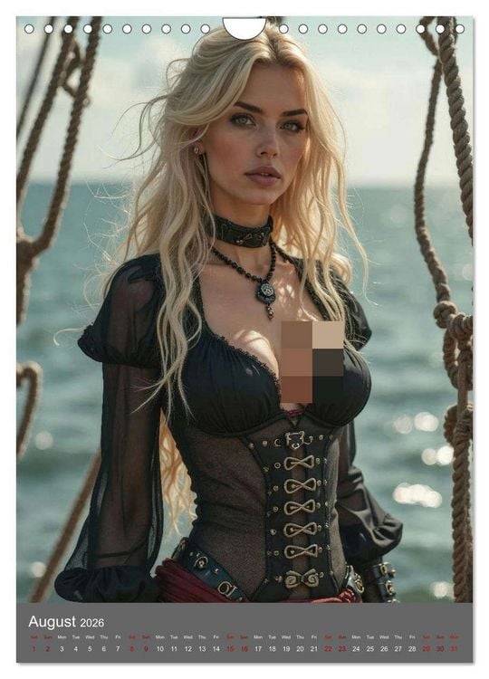 Produktbild: Pirate princesses (Wall Calendar 2026 DIN A4 portrait), CALVENDO 12 Month Wall Calendar