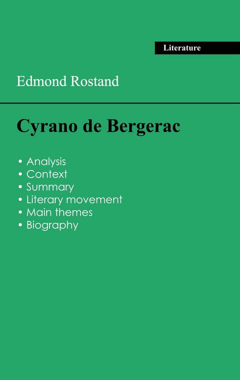 Produktbild: Succeed all your 2026 exams: Analysis of the play of Edmond Rostand's Cyrano de Bergerac