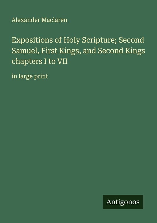 Produktbild: Expositions of Holy Scripture; Second Samuel, First Kings, and Second Kings chapters I to VII