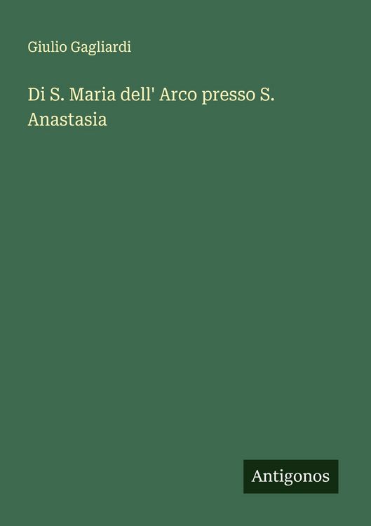 Produktbild: Di S. Maria dell' Arco presso S. Anastasia
