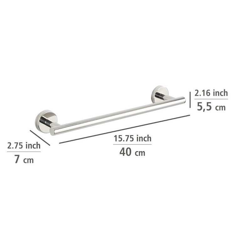 Produktbild: Badetuchstange Mod. Bosio Edelstahl Gl&auml;nzend, rostfrei, 40 cm