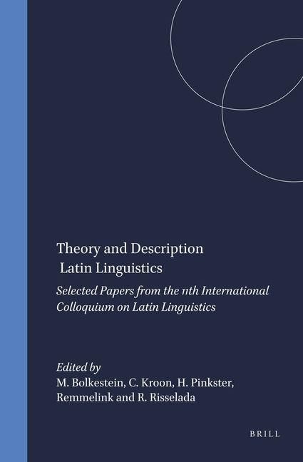 Produktbild: Theory and Description in Latin Linguistics