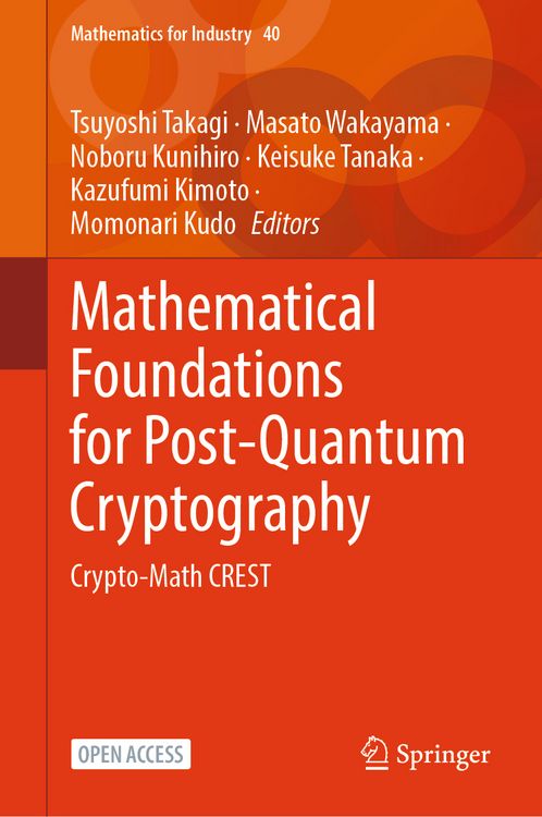 Produktbild: Mathematical Foundations for Post-Quantum Cryptography