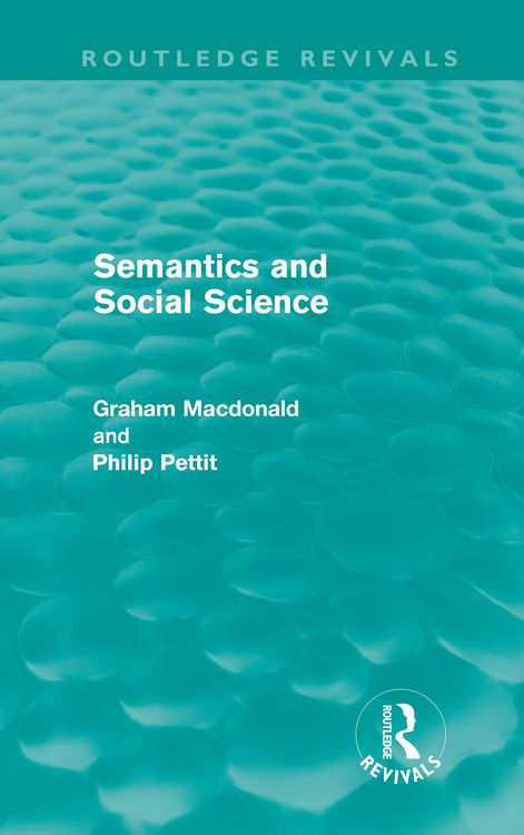Produktbild: Semantics and Social Science