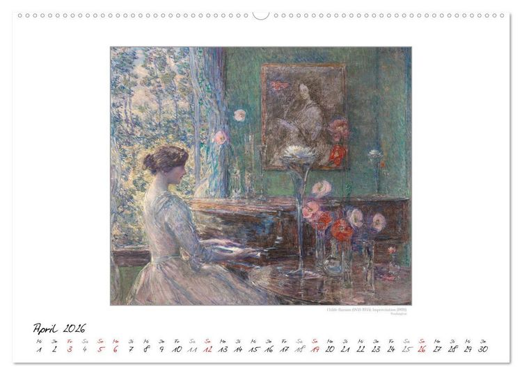 Produktbild: KlangFarben - Musik im Bild Kunstkalender (hochwertiger Premium Wandkalender 2026 DIN A2 quer), Kunstdruck in Hochglanz