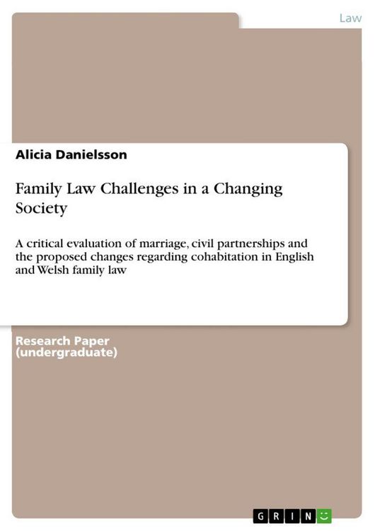 Produktbild: Family Law Challenges in a Changing Society