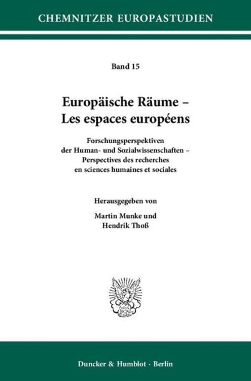 Produktbild: Europ&auml;ische R&auml;ume &ndash; Les espaces europ&eacute;ens.