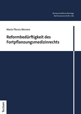 Produktbild: Reformbed&uuml;rftigkeit des Fortpflanzungsmedizinrechts