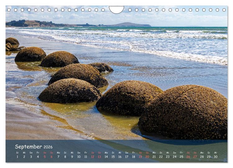 Produktbild: Neuseeland - Wo sich Himmel und Erde begegnen (Wandkalender 2026 DIN A4 quer), CALVENDO Monatskalender