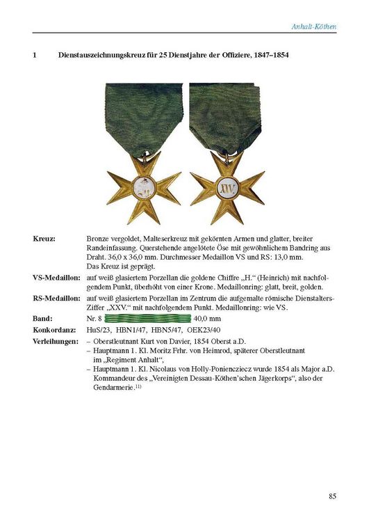 Produktbild: Deutsche milit&auml;rische Dienstauszeichnungen 1816 &ndash; 1941