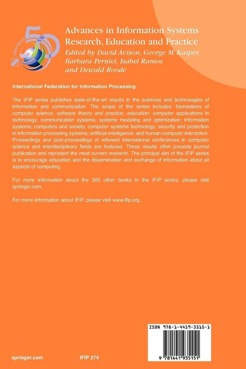 Produktbild: Advances in Information Systems Research, Education and Practice