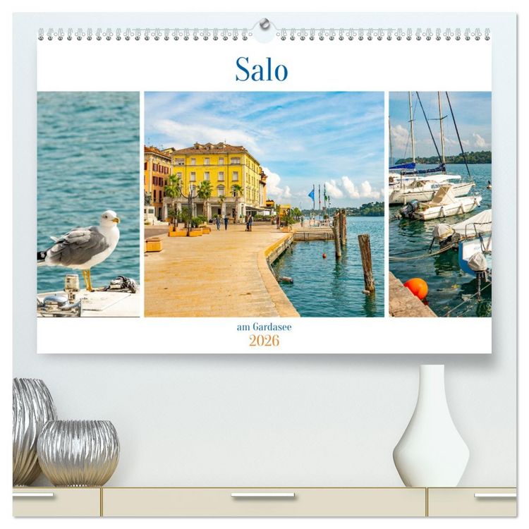 Produktbild: Salo am Gardasee (hochwertiger Premium Wandkalender 2026 DIN A2 quer), Kunstdruck in Hochglanz