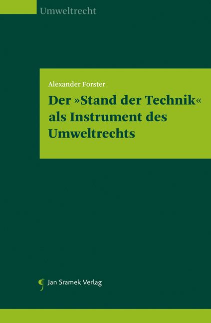 Produktbild: Der "Stand der Technik" als Instrument des Umweltrechts