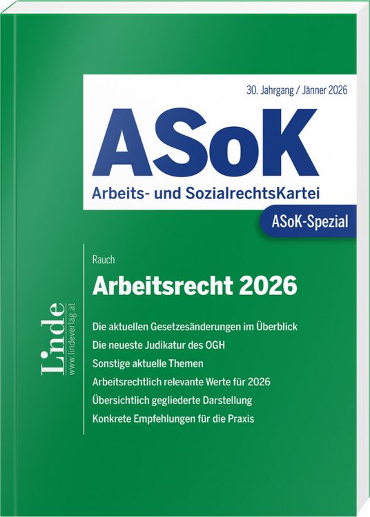 Produktbild: ASoK-Spezial Arbeitsrecht 2026