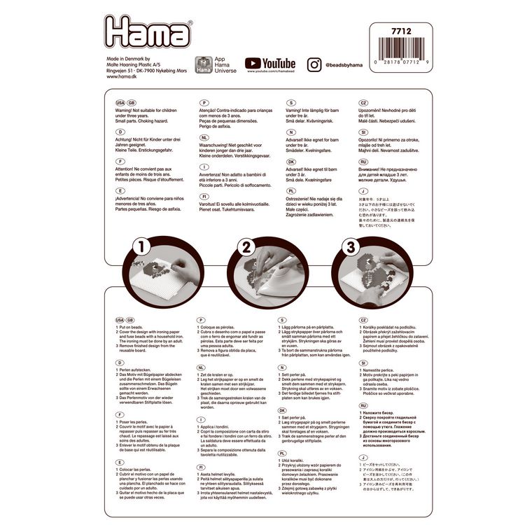 Produktbild: HAMA Blister mit Stiftplatten und Haftfolie