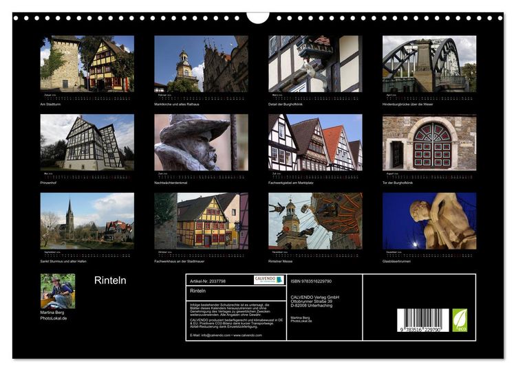 Produktbild: Rinteln (Wandkalender 2026 DIN A3 quer), CALVENDO Monatskalender