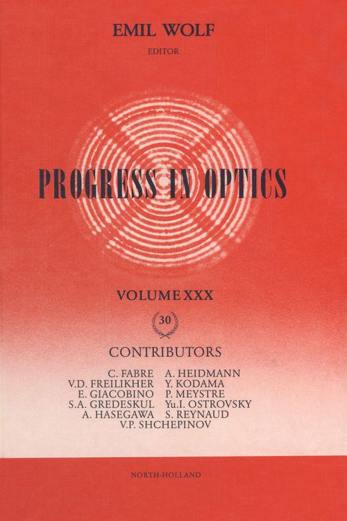 Produktbild: Progress in Optics