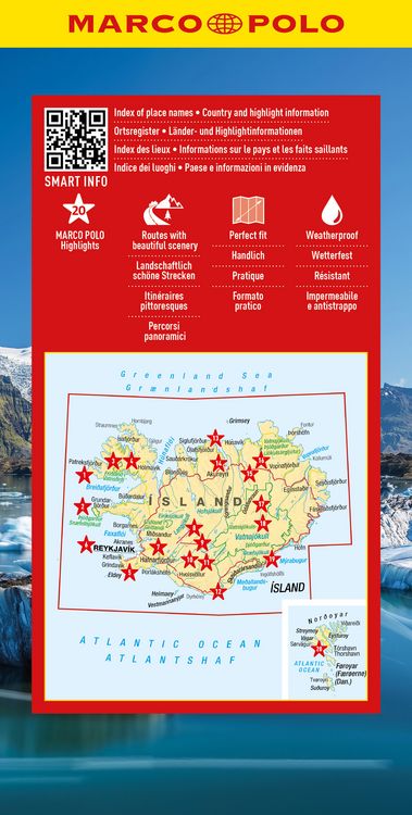 Produktbild: MARCO POLO Reisekarte Island, Far&ouml;er 1:500.000