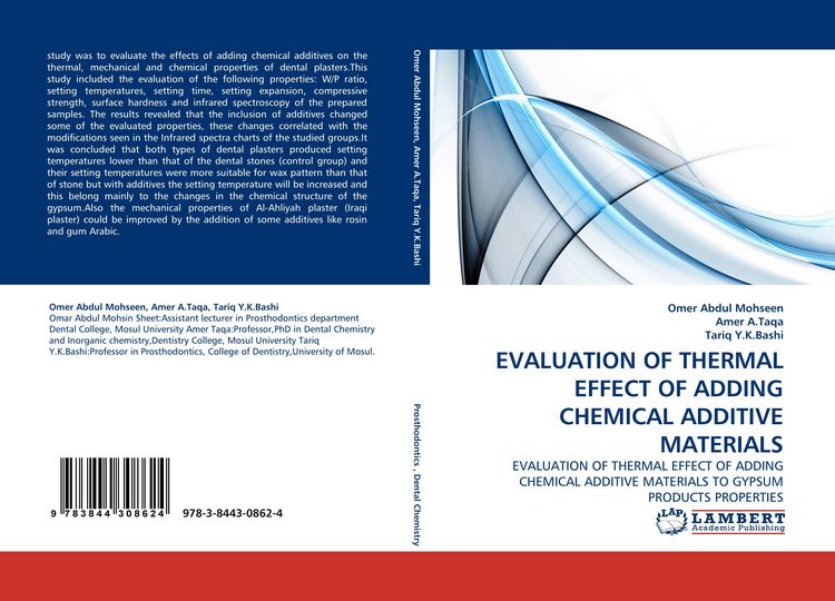 Produktbild: Evaluation Of Thermal Effect Of Adding Chemical Additive Materials