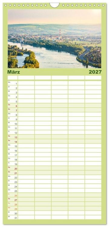 Produktbild: Familienplaner 2027 - Das Weinviertel im wundersch&ouml;nen Nieder&ouml;sterreich. mit 5 Spalten (Wandkalender, 21 x 45 cm) CALVENDO