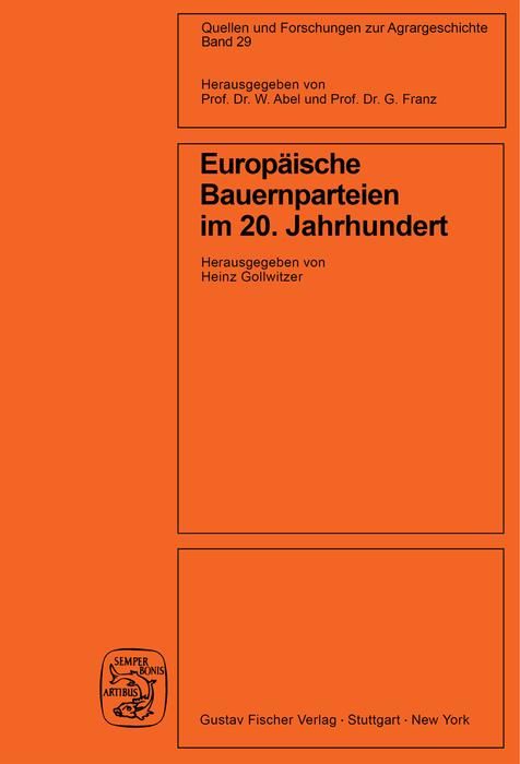 Produktbild: Europ&auml;ische Bauernparteien im 20. Jahrhundert