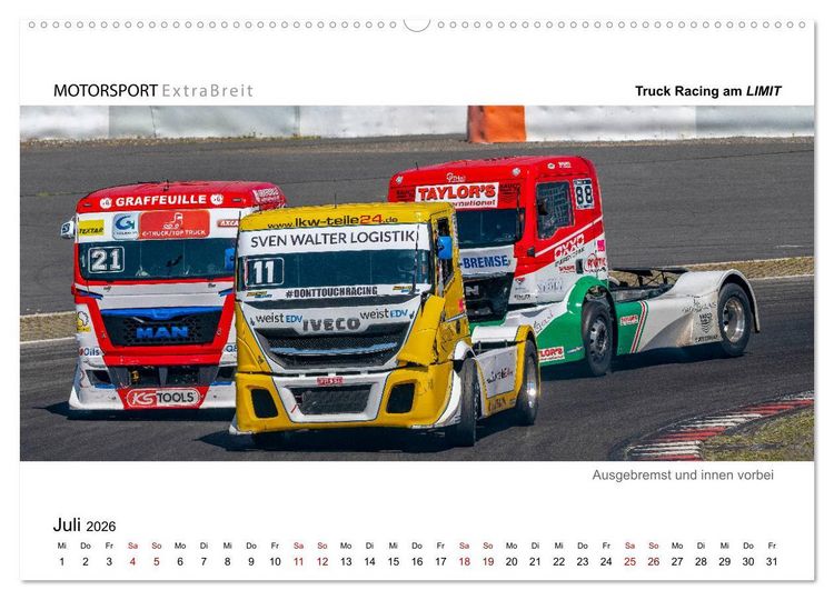 Produktbild: Truck Racing am LIMIT - Panoramabilder (Wandkalender 2026 DIN A2 quer), CALVENDO Monatskalender