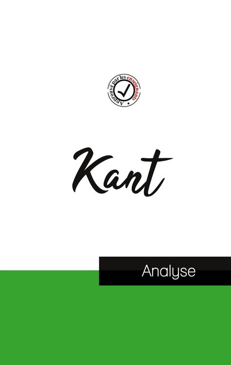 Produktbild: Emmanuel Kant (&eacute;tude et analyse compl&egrave;te de sa pens&eacute;e)