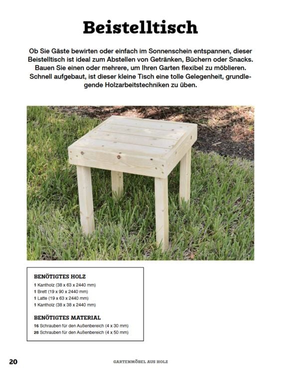 Produktbild: Gartenm&ouml;bel aus Holz