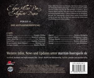Produktbild: Edgar Allan Poe & Auguste Dupin 13 - Die Aufnahmepr&uuml;fung/CD