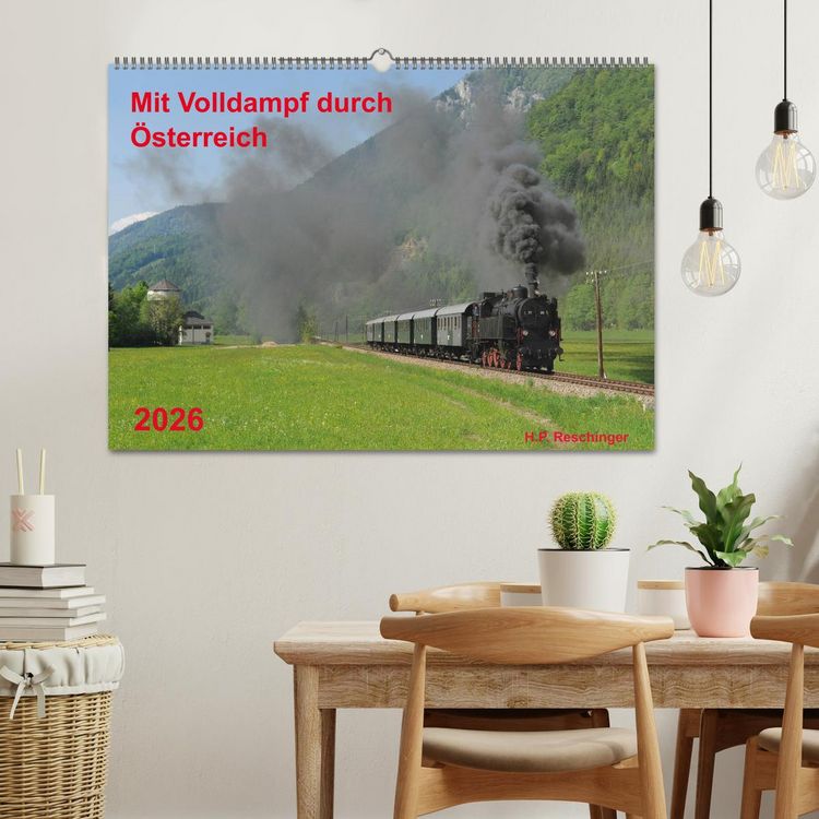 Produktbild: Mit Volldampf durch &Ouml;sterreich (Wandkalender 2026 DIN A2 quer), CALVENDO Monatskalender