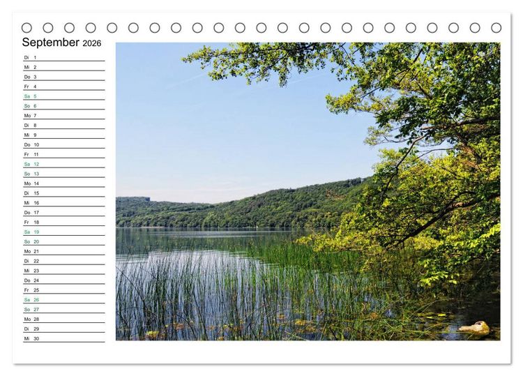 Produktbild: Landschaften in der Eifel (Tischkalender 2026 DIN A5 quer), CALVENDO Monatskalender