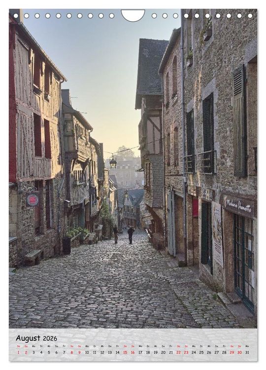 Produktbild: Dinan, die mittelalterliche Perle in der Bretagne (Wandkalender 2026 DIN A4 hoch), CALVENDO Monatskalender