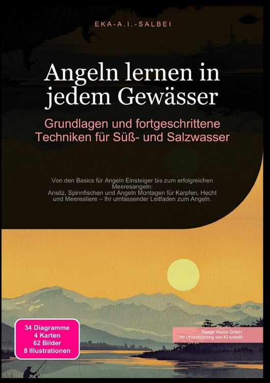 Produktbild: Angeln lernen in jedem Gew&auml;sser: Grundlagen und fortgeschrittene Techniken f&uuml;r S&uuml;&szlig;- und Salzwasser