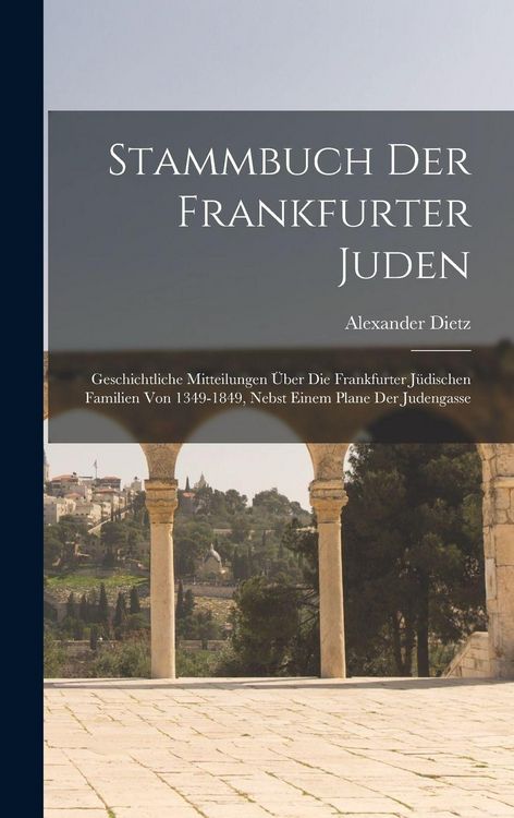 Produktbild: Stammbuch Der Frankfurter Juden