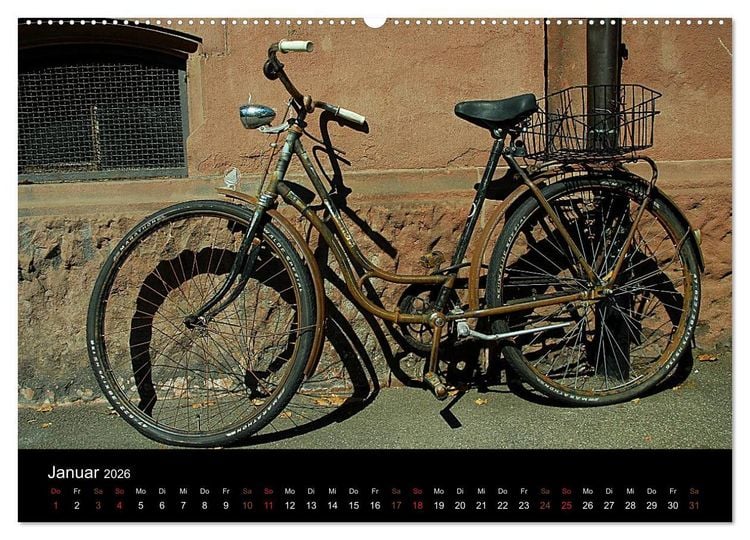 Produktbild: Mit dem Fahrrad durch 2026 (hochwertiger Premium Wandkalender 2026 DIN A2 quer), Kunstdruck in Hochglanz