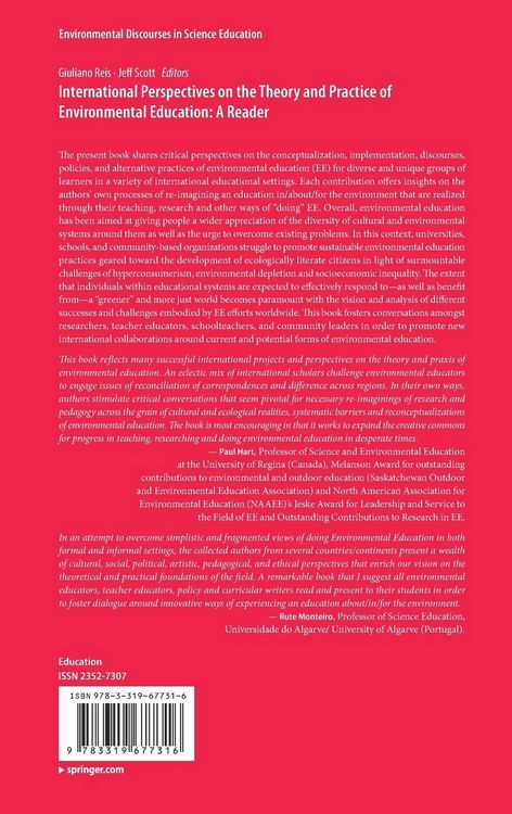 Produktbild: International Perspectives on the Theory and Practice of Environmental Education: A Reader