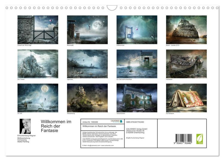 Produktbild: Willkommen im Reich der Fantasie (Wandkalender 2026 DIN A3 quer), CALVENDO Monatskalender