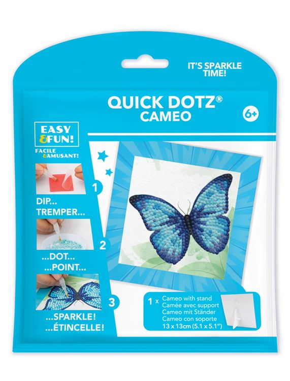 Produktbild: DOTZIES BY DIAMOND DOTZ - Diamond Painting Blauer Schmetterling