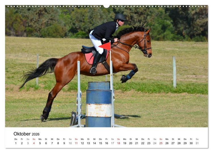 Produktbild: Eventing - Der ultimative Reitsport (Wandkalender 2026 DIN A2 quer), CALVENDO Monatskalender
