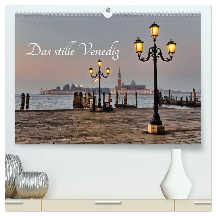 Produktbild: Das stille Venedig (hochwertiger Premium Wandkalender 2026 DIN A2 quer), Kunstdruck in Hochglanz