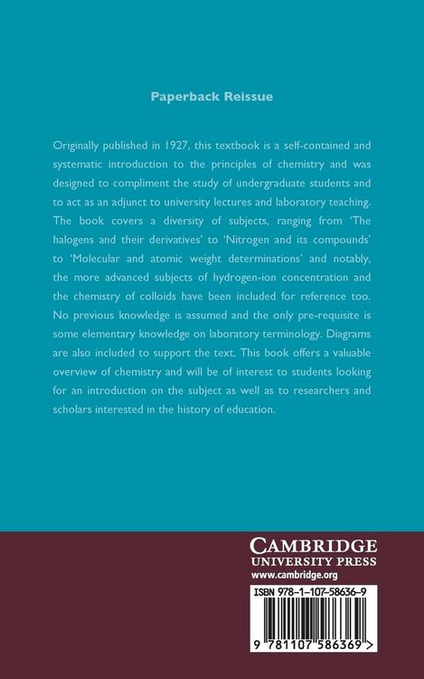 Produktbild: First Principles of Chemistry
