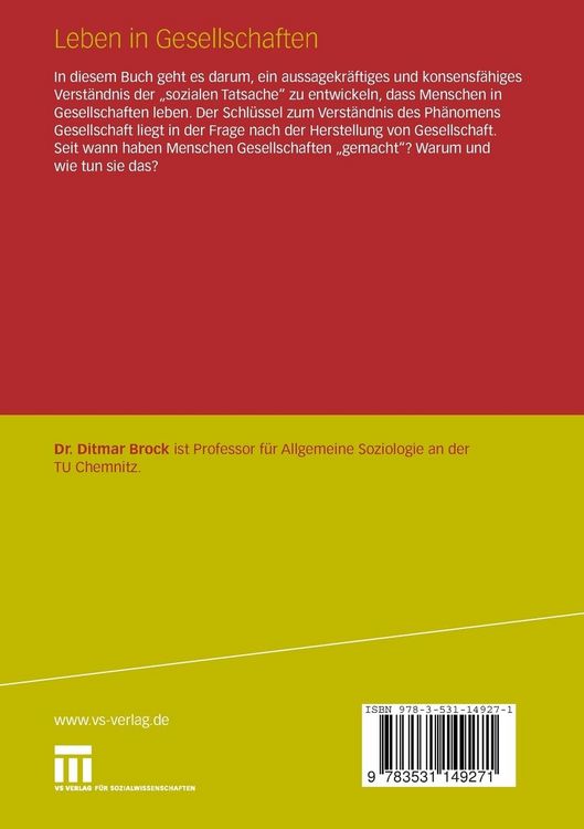 Produktbild: Leben in Gesellschaften
