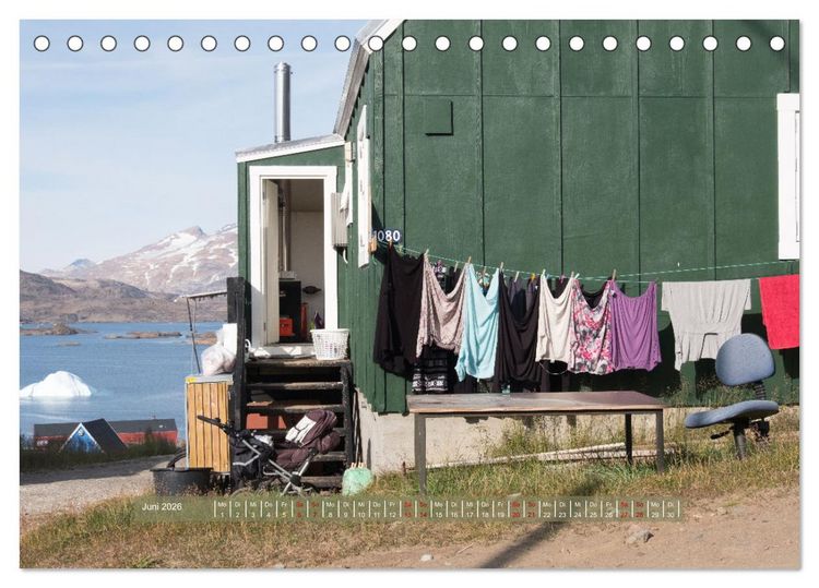 Produktbild: Tasiilaq - Ein kurzer Sommer in Ostgr&ouml;nland (Tischkalender 2026 DIN A5 quer), CALVENDO Monatskalender