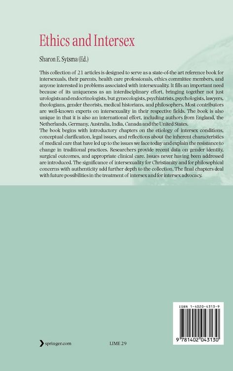Produktbild: Ethics and Intersex
